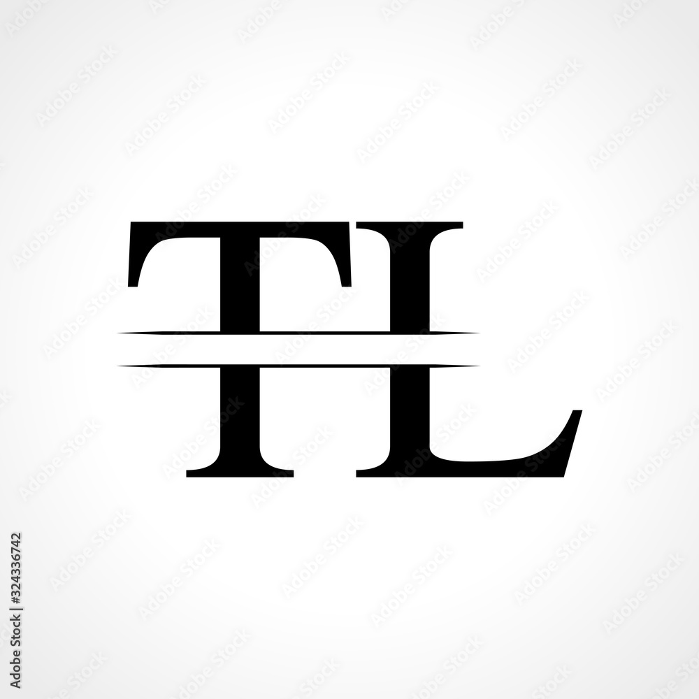Initial Letter TL Logo Design Vector Template. Linked Typography TL Letter Logo Design Initial Letter TL Logo Design Vector Template. Linked Typography TL Letter Logo Design