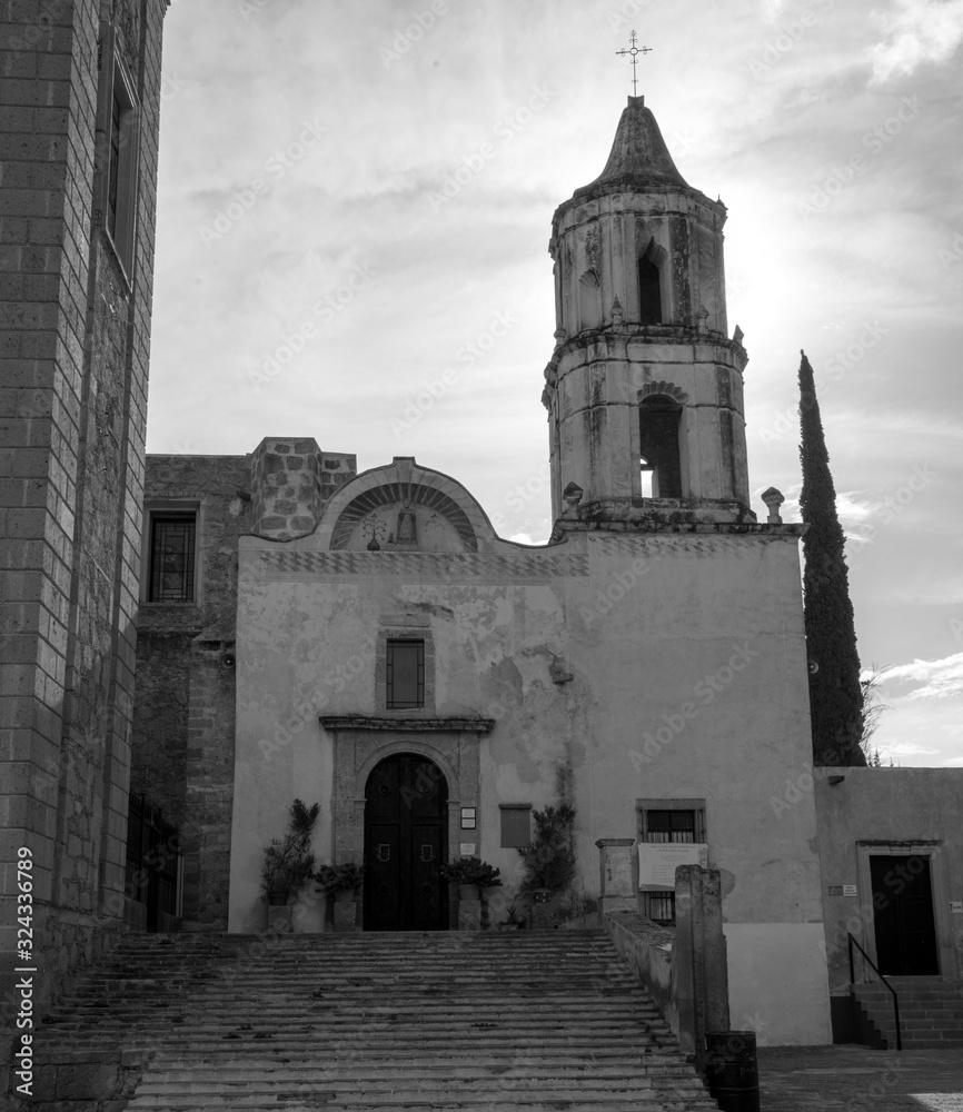 Colón, Queretaro / Mexico- Jul 2018 Religious tourism is derived from the Sanctuary of Soriano, which attracts visitors during Holy Week and September