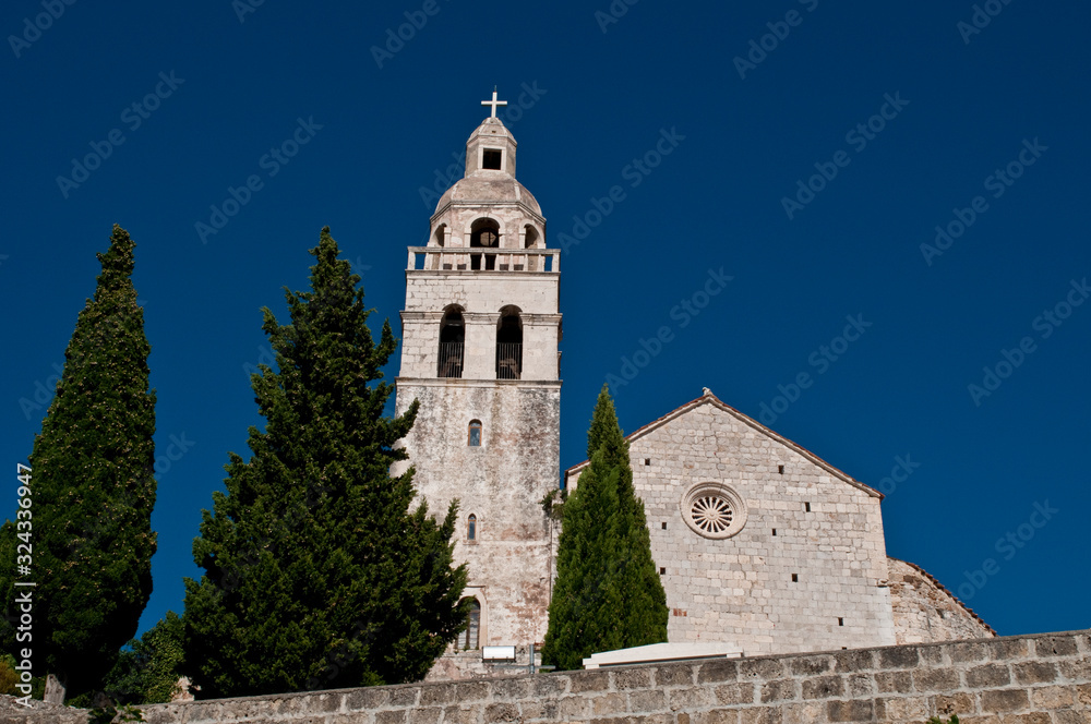 Monastery and church of St. Nicholas, Sv Nikola, Komiza, Island of Vis, Dalmatia, Croatia