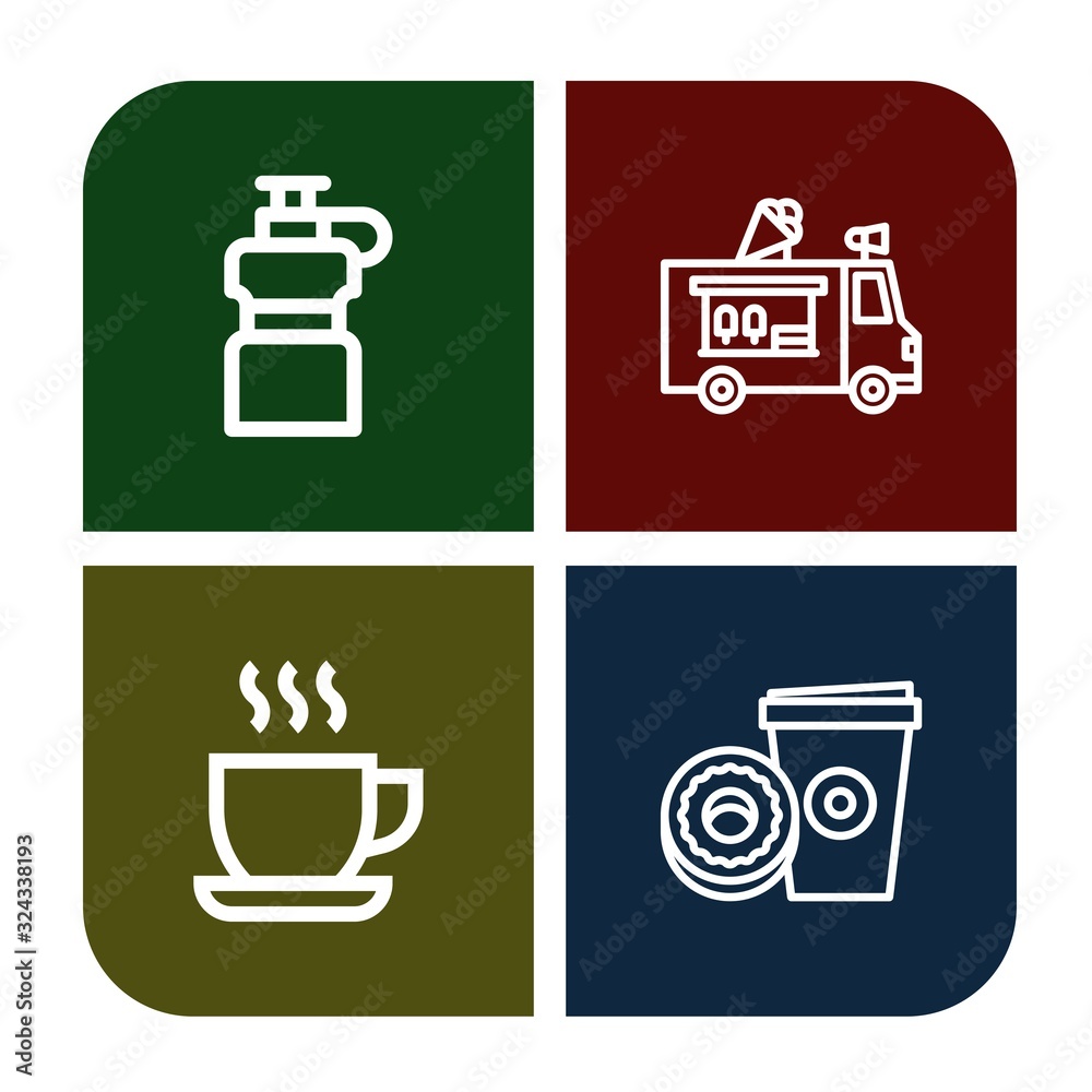 refreshment icon set refreshment icon set