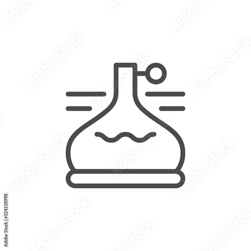 Beer fermentation line outline icon