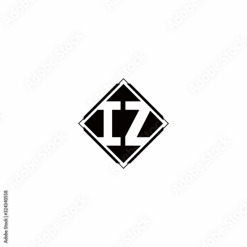 Monogram logo design with diamond square shape Free Download Monogram logo design with diamond square shape - GFXLoad