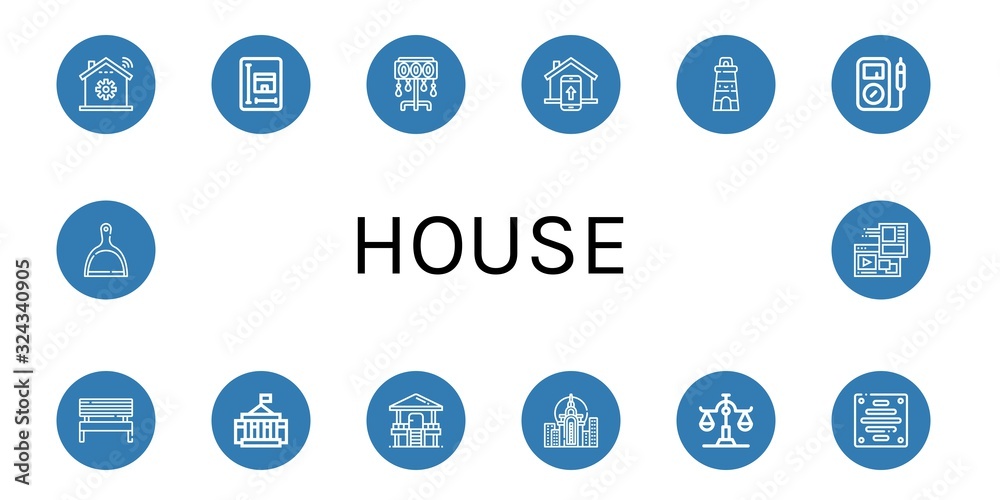 house icon set house icon set