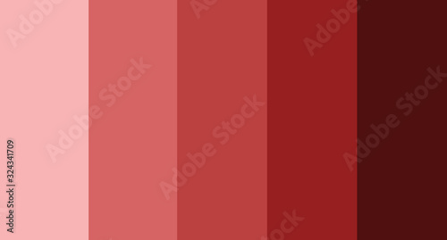 Red color palette vector illustration