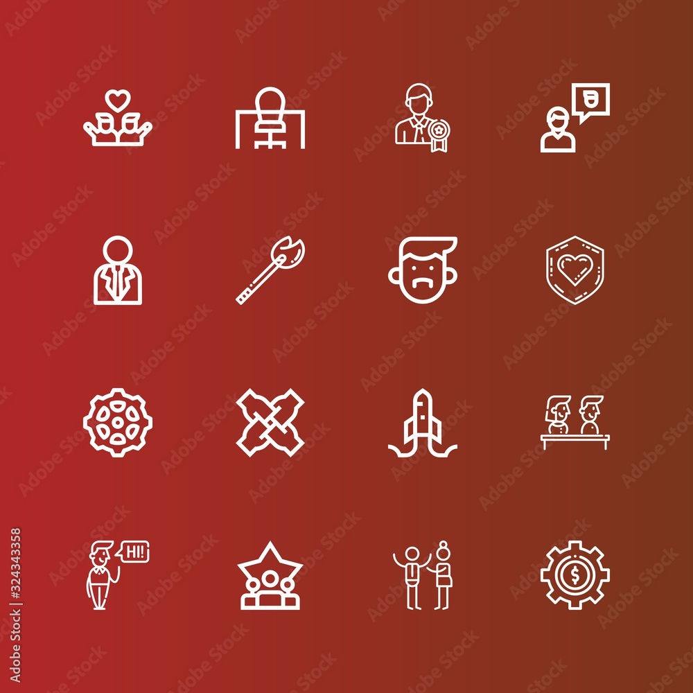Editable 16 teamwork icons for web and mobile Editable 16 teamwork icons for web and mobile