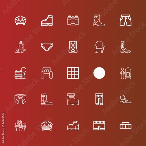 Editable 25 comfortable icons for web and mobile