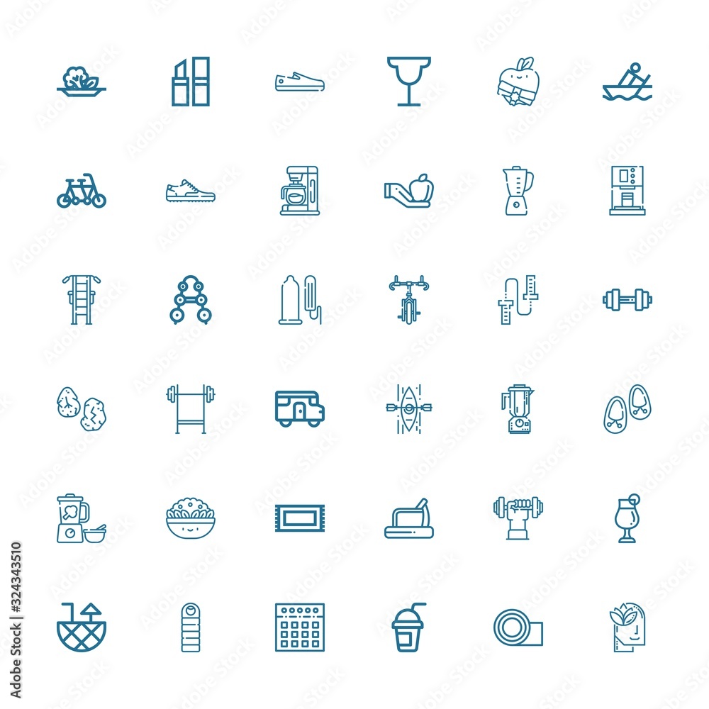 Editable 36 lifestyle icons for web and mobile Editable 36 lifestyle icons for web and mobile