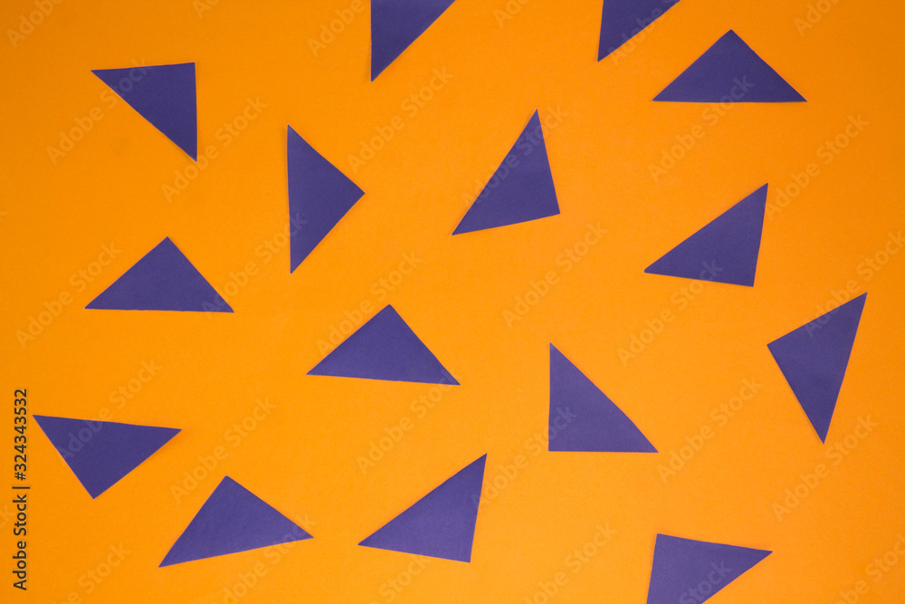 orange texture background with blue triangles orange texture background with blue triangles