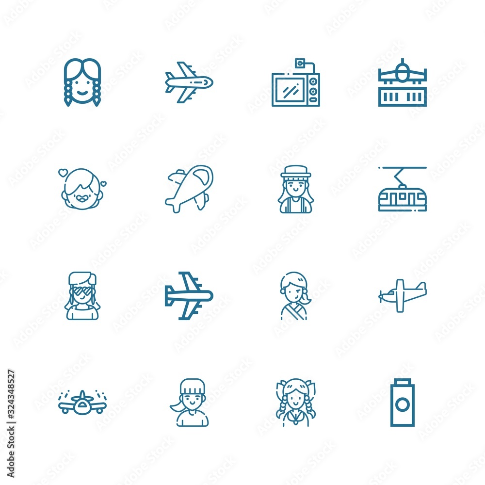 Editable 16 grey icons for web and mobile Editable 16 grey icons for web and mobile