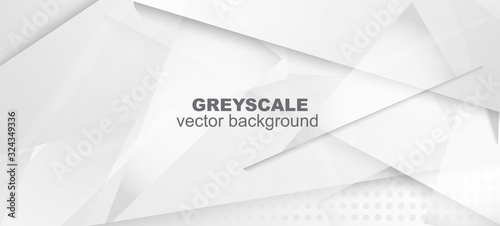 Halftone Dynamic Gray Vector Background. Geometric Dots Texture. 