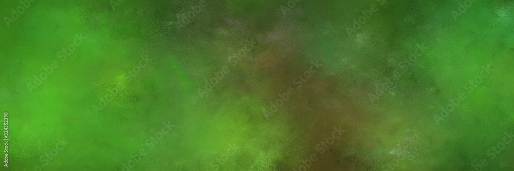 abstract painting background graphic with dark olive green and moderate green colors and space for text or image. can be used as header or banner