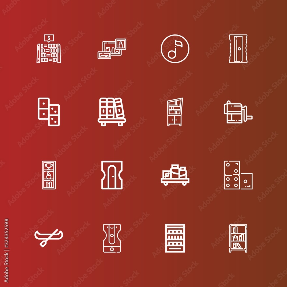 Editable 16 row icons for web and mobile Editable 16 row icons for web and mobile