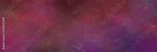 old mauve, very dark violet and very dark magenta colored vintage abstract painted background with space for text or image. can be used as header or banner