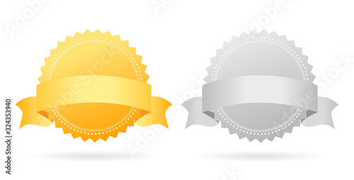 Gold and silver award medal