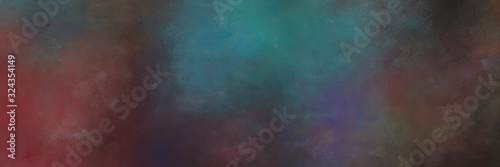 colorful vintage painting background graphic with dark slate gray, old mauve and teal blue colors and space for text or image. can be used as card, poster or background texture