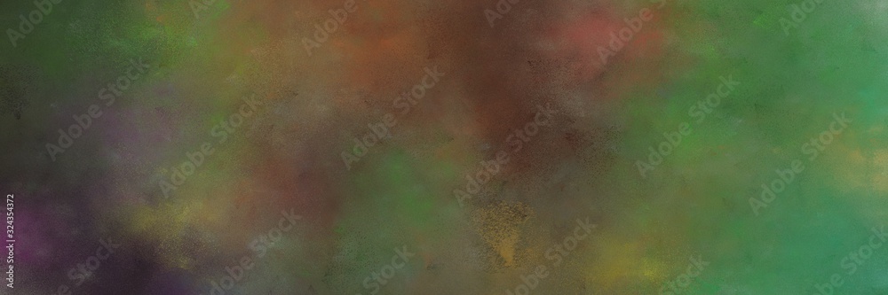 multicolor painting background graphic with dark olive green, very dark violet and gray gray colors and space for text or image. can be used as header or banner