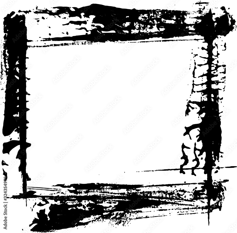 Grunge Distressed Frame Border Background