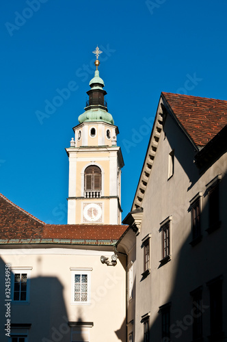 Cathedral of St Nicholas, Old town, Ljubljana, Slovenia