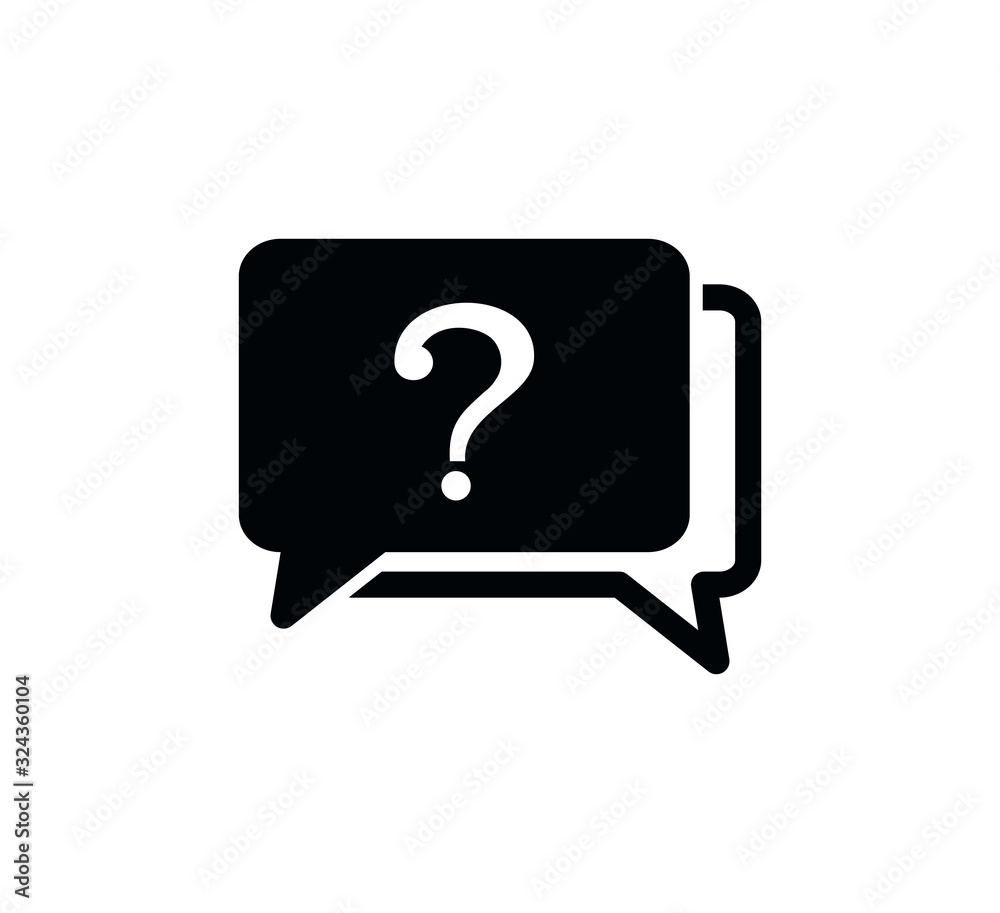 Question icon sign symbol vector logo template Question icon sign symbol vector logo template