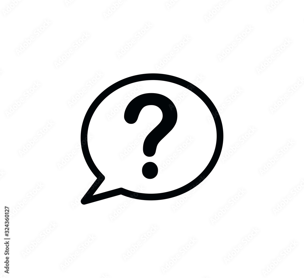 Question icon sign symbol vector logo template Question icon sign symbol vector logo template