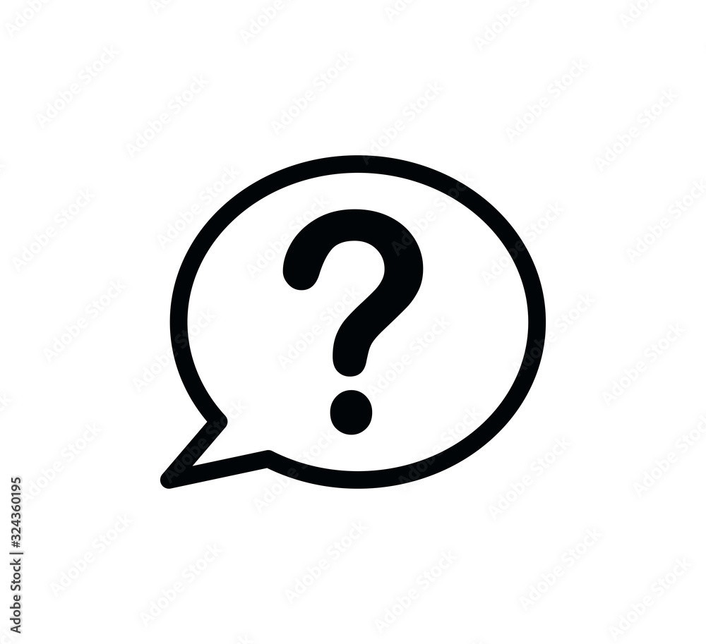 Question icon sign symbol vector logo template Question icon sign symbol vector logo template