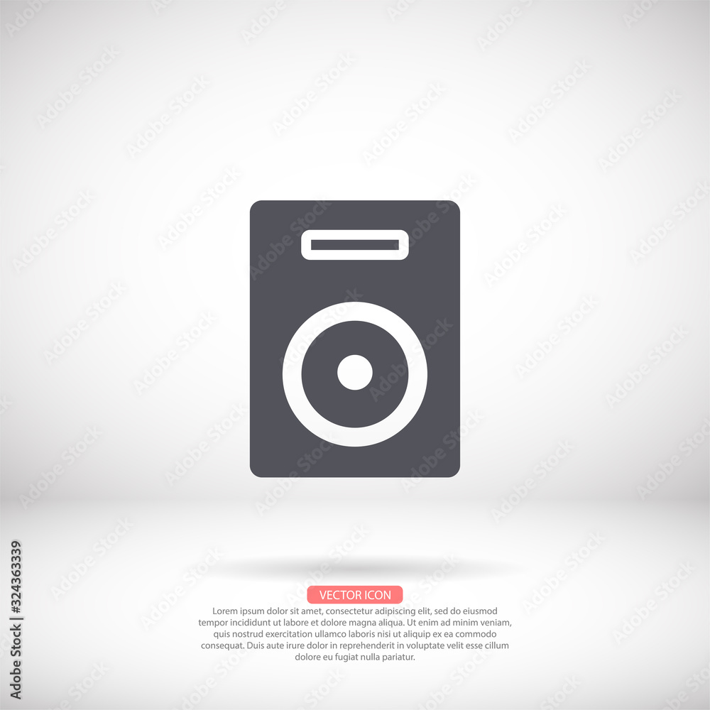 Loudspeaker vector icon , lorem ipsum Flat design Loudspeaker vector icon , lorem ipsum Flat design