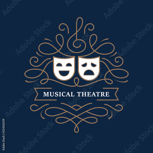 Musical theatre mono line banner.