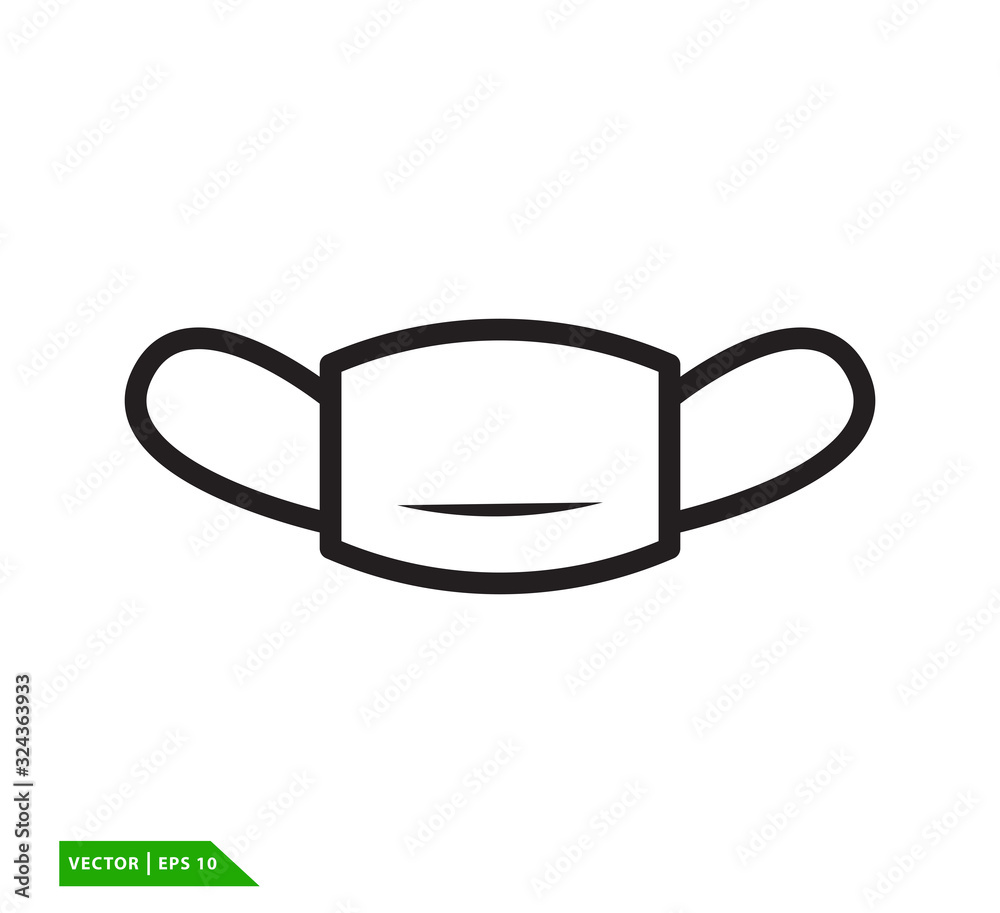 Mask icon vector logo template Mask icon vector logo template