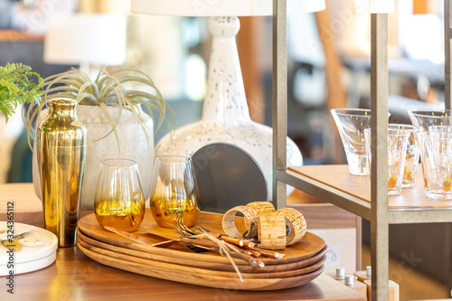 Assorted products at home goods store