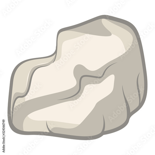 Isolated white rock