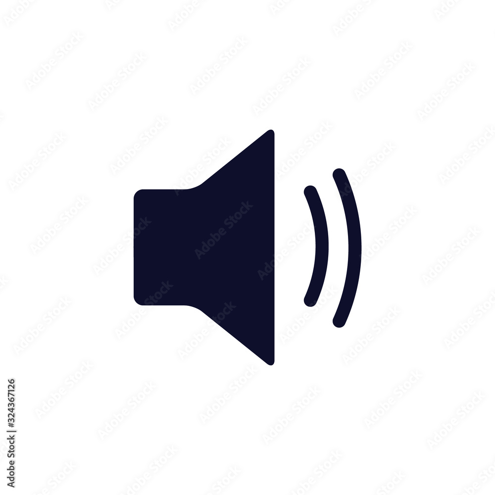 Speaker vector icon illustration, symbol for web site computer and mobile vector isolated on the white Speaker vector icon illustration, symbol for web site computer and mobile vector isolated on the white