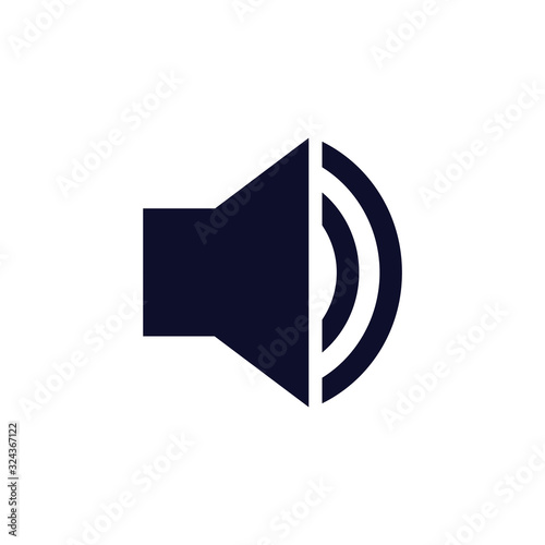 Speaker vector icon illustration, symbol for web site computer and mobile vector isolated on the white