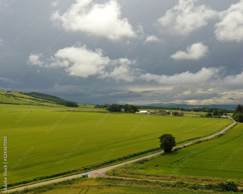 Naklejka premium Scottish Summer Farm