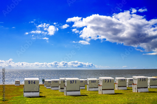 Obraz na plátně Strand Büsum, Schleswig Holstein, Deutschland