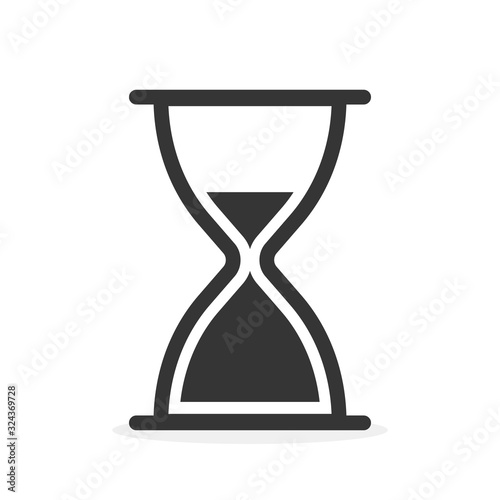 Hourglass icon. Sandglass vector icon isolated.