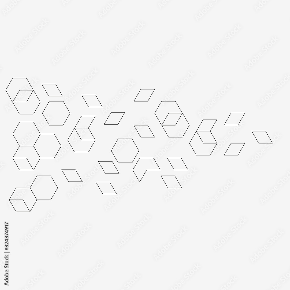 Abstract background consisting of set of hexagonal cells.