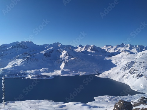 Lac du Mont-Cenis en hiver © Adrien