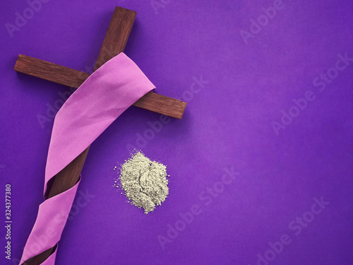 Konstfotografi Good Friday, Lent Season, Ash Wednesday and Holy Week concept