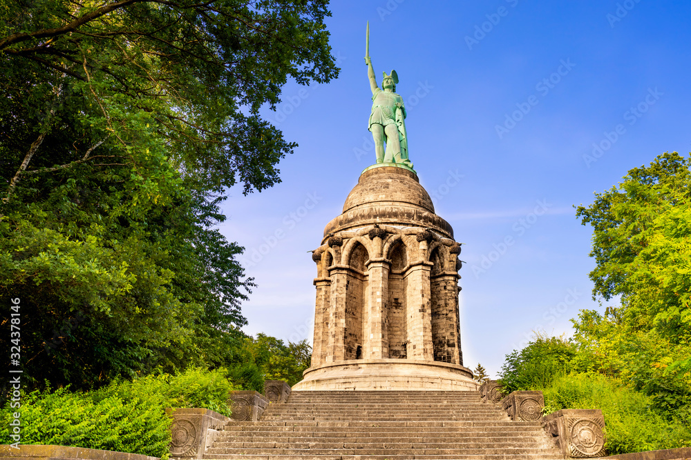 Fototapeta premium Hermann Monument in the Teutoburg Forest in Germany