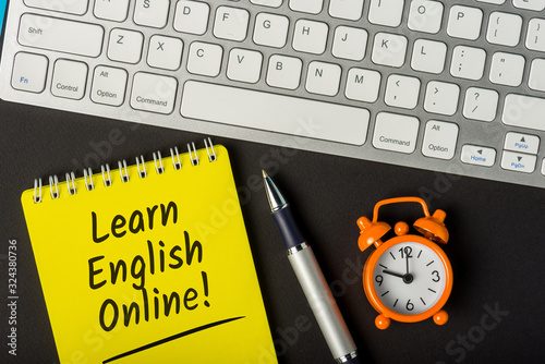 Learn English - Online english learning program or tutorial photo