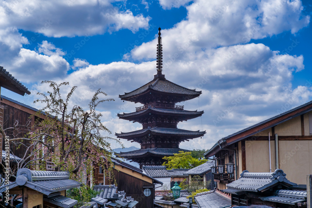 Kiyomizu-dera Temple during Cherry Blossom season in late spring Kiyomizu-dera Temple during Cherry Blossom season in late spring