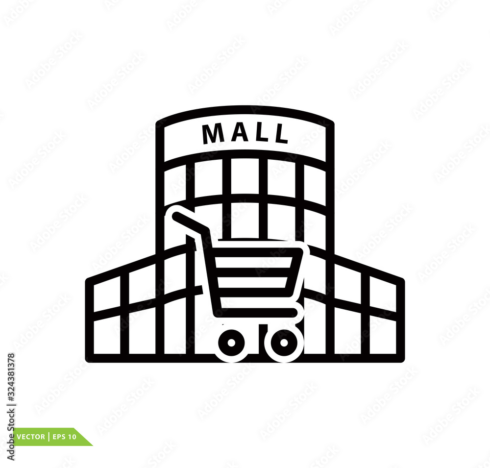 Building mall icon vector logo design template Building mall icon vector logo design template