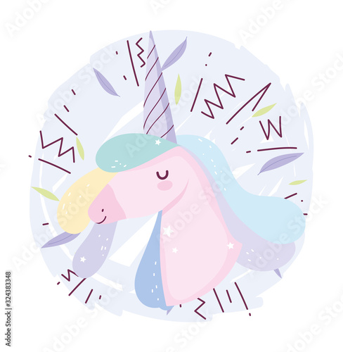 unicorn memphys decoration fantasy magic cute cartoon