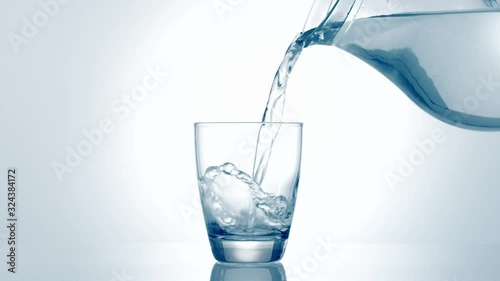 Water pouring into glass