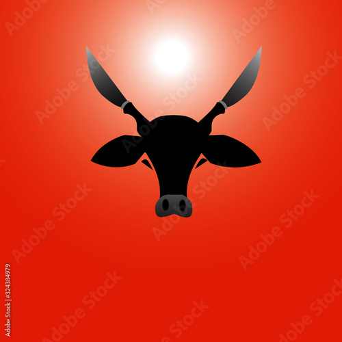 Toro figura fondo 