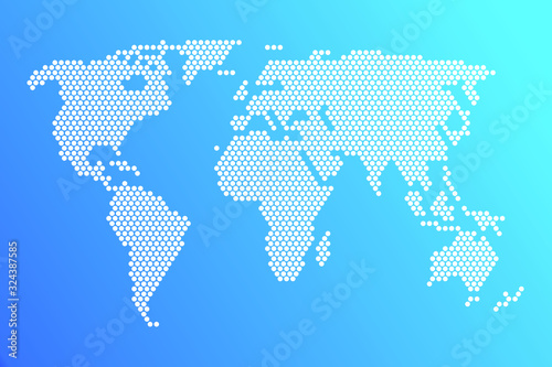  map world point abstract vector