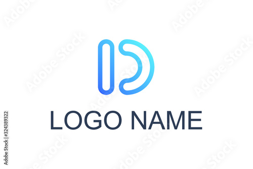 logo letter D vector