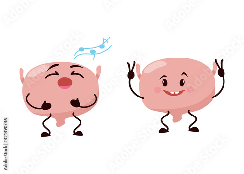 Cartoon character bladder.