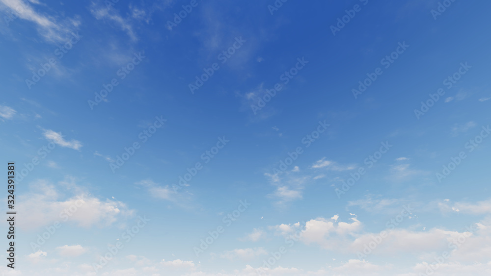 Fototapeta premium Cloudy blue sky abstract background, blue sky background with tiny clouds