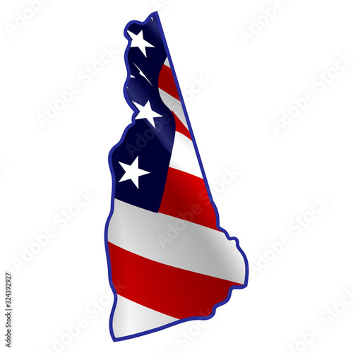 New-Hampshire full of American flag.